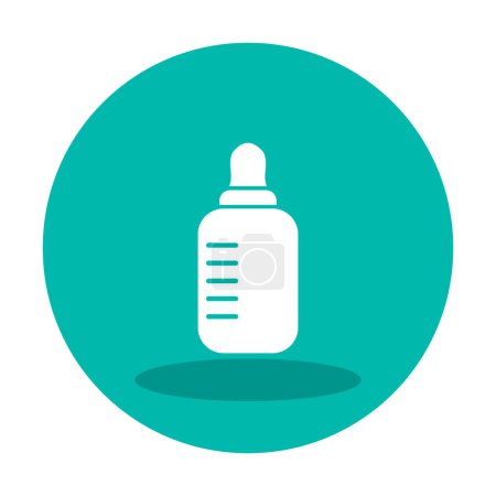 Illustration for Baby Bottle web symbol   icon  element - Royalty Free Image