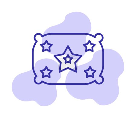 Illustration for Pillow icon, vector illustration simple design - Royalty Free Image