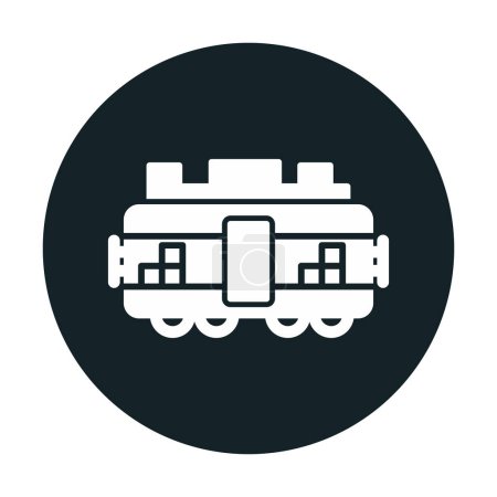 Téléchargez les illustrations : Illustration vectorielle du fret ferroviaire - en licence libre de droit