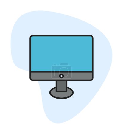 Illustration for Monitor screen icon vector illustration - Royalty Free Image