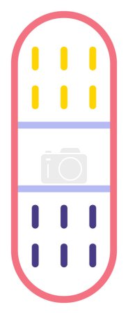 Illustration for Flat  Bandage Plaster sign  icon - Royalty Free Image