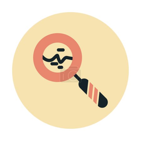 Ilustración de Icono de lupa. Botón de búsqueda, ilustración vectorial colorido - Imagen libre de derechos