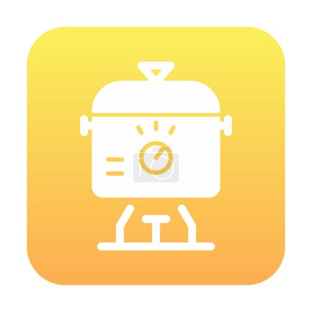 Illustration for Slow Cooker icon vector illustration - Royalty Free Image