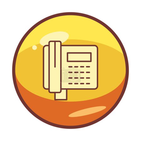 Illustration for Simple Telephone icon, vector illustration - Royalty Free Image