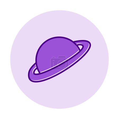 Ilustración de Planeta icono, vector ilustración diseño simple - Imagen libre de derechos