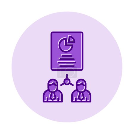Téléchargez les illustrations : Work Distribution web icon, vector illustration - en licence libre de droit