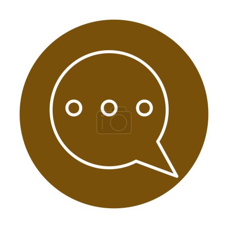Ilustración de Voz burbuja mensaje icono vector ilustración diseño - Imagen libre de derechos