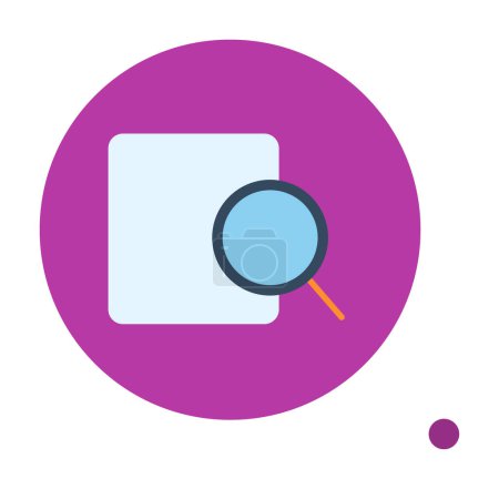 Illustration for Magnifying glass line icon - Royalty Free Image