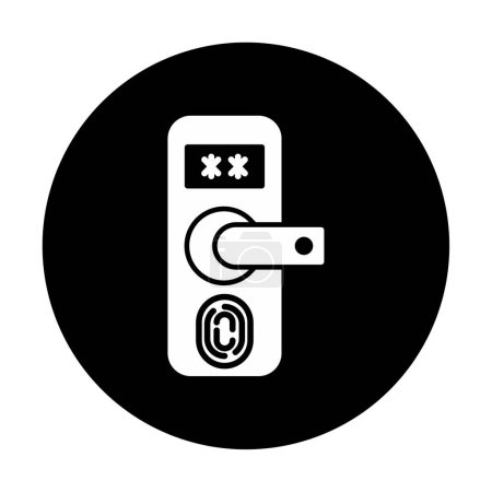 Téléchargez les illustrations : Illustration vectorielle d'icône de protection des empreintes digitales - en licence libre de droit