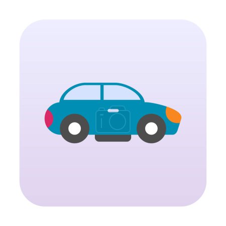 Photo for Car flat icon. vector illustration - Royalty Free Image