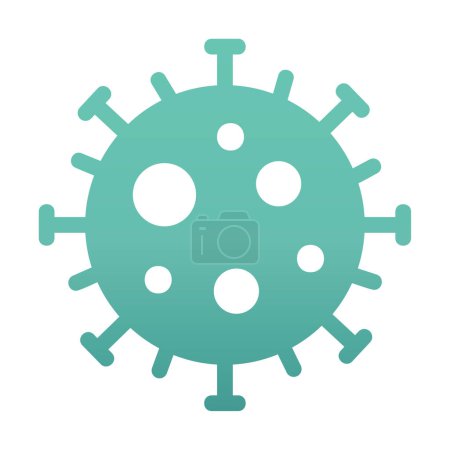 Illustration for Flat style corona virus pandemic icon design - Royalty Free Image