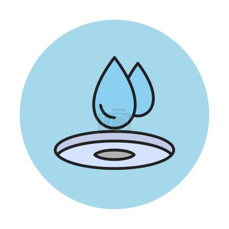 Illustration for Water drop web icon, vector illustration - Royalty Free Image