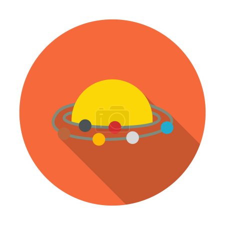 Illustration for Solar system. The planets revolve around the Sun - Royalty Free Image