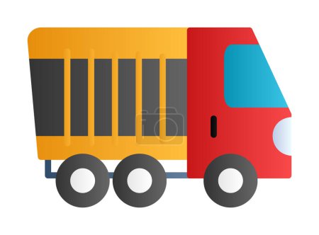 Téléchargez les photos : Camion icône vecteur pour votre conception web et application mobile, concept de logo de camion - en image libre de droit