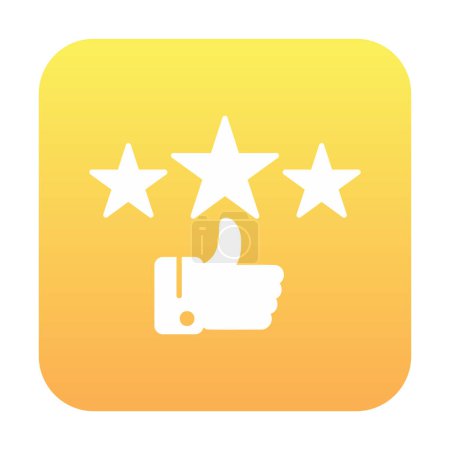 Illustration for Rating vector color line icon - Royalty Free Image
