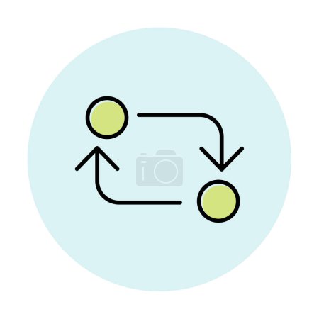 Ilustración de Icono web de intercambio, ilustración vectorial - Imagen libre de derechos