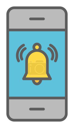 Illustration for Notification  icon vector illustration. - Royalty Free Image
