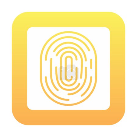 Illustration for Fingerprint icon vector illustration - Royalty Free Image
