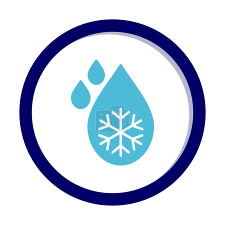 Descongelación icono vector ilustración