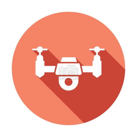 Téléchargez les illustrations : Créatif Drone web icône vecteur - en licence libre de droit