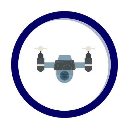 Illustration for Creative Drone web icon vector - Royalty Free Image