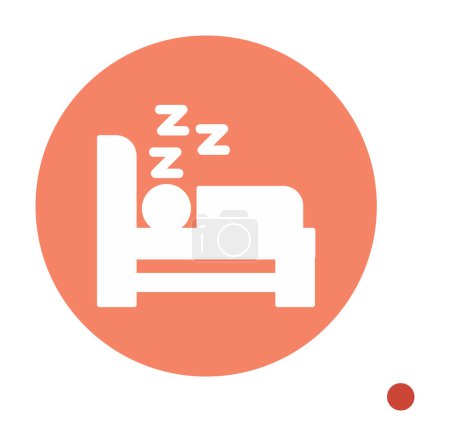 Photo for Sleeping bed icon vector illustration - Royalty Free Image