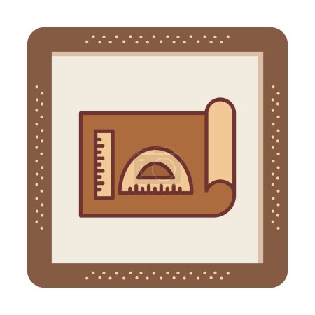 Illustration for Blueprint icon, vector illustration simple design - Royalty Free Image