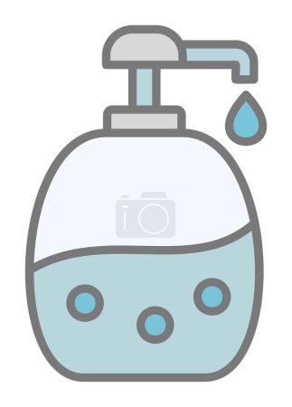 Illustration for Baby shampoo icon vector illustration - Royalty Free Image