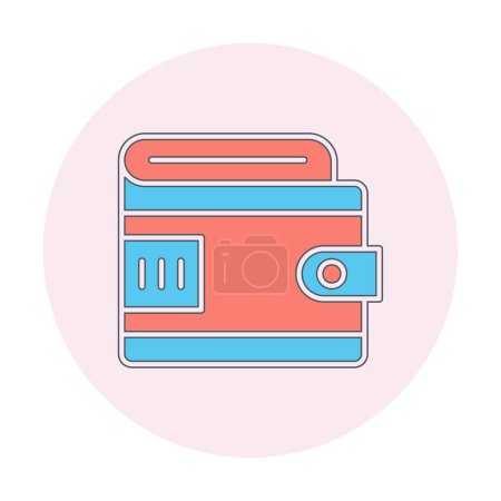 Illustration for Wallet vector icon simple illustration - Royalty Free Image