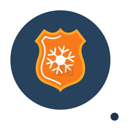 Illustration for Frost icon vector illustration - Royalty Free Image