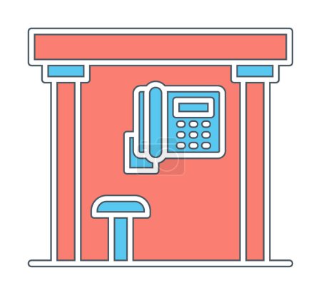 Illustration for Simple Telephone icon, vector illustration - Royalty Free Image
