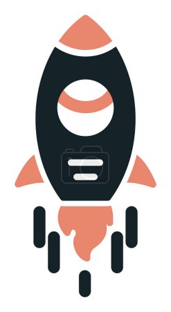 Ilustración de Simple spaceship icon vector illustration - Imagen libre de derechos