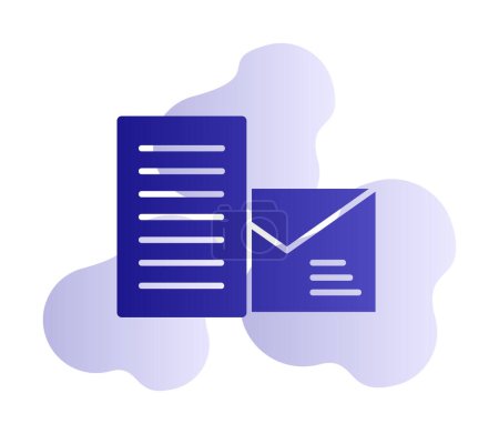 Téléchargez les photos : Email mail enveloppe icône dans le style de contour rempli - en image libre de droit