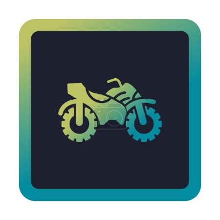 Illustration for Ride quad bike icon, vector illustartion - Royalty Free Image