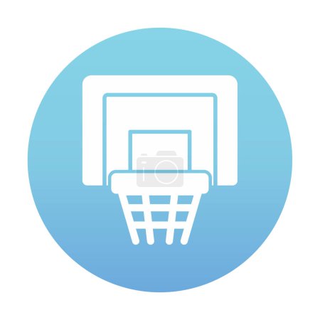 Téléchargez les illustrations : Basketball Hoop. Conception simple - en licence libre de droit