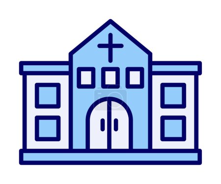 Illustration for Church icon, vector illustration - Royalty Free Image