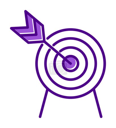Illustration for Simple target icon, aim, vector illustration - Royalty Free Image