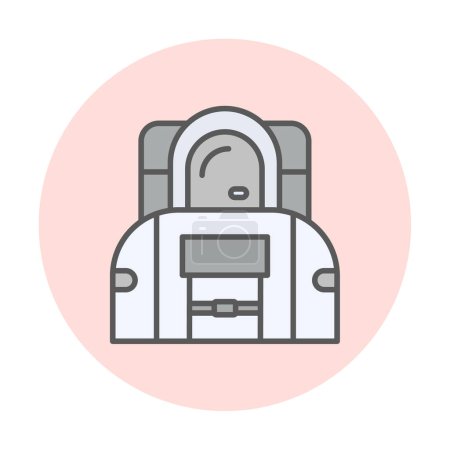 Illustration for Space Astronaut flat icon - Royalty Free Image