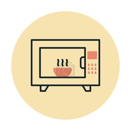 Ilustración de Microondas horno web icono simple ilustración - Imagen libre de derechos