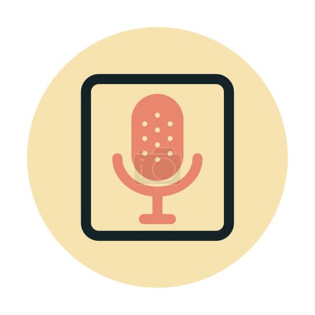 Illustration for Audio record vector icon - Royalty Free Image