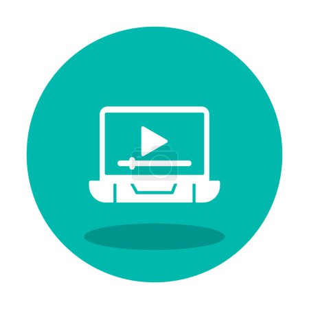 Illustration for Video Ad icon vector illustration - Royalty Free Image