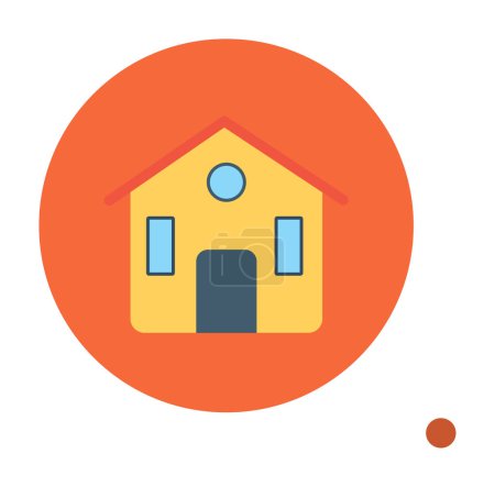 Illustration for House. web icon simple illustration - Royalty Free Image