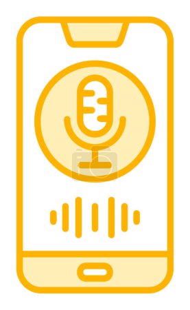 Illustration for Voice Assistant vector illustration on white background - Royalty Free Image
