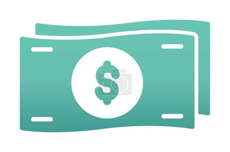 Ilustración de Efectivo y dinero icono, vector ilustración diseño simple - Imagen libre de derechos