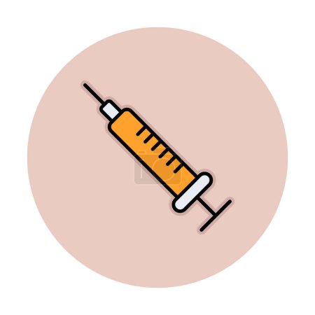 Illustration for Vector illustration of Injection virus icon - Royalty Free Image