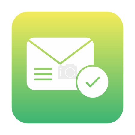 Illustration for Email delivered icon vector illustration - Royalty Free Image
