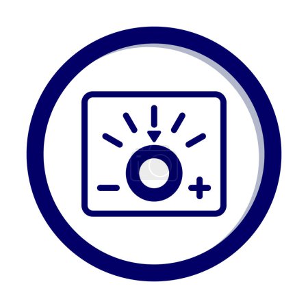 vector illustration of Dimmer icon