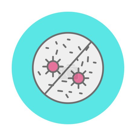 Illustration for Antibacterial  icon. virus sign.  vector - Royalty Free Image