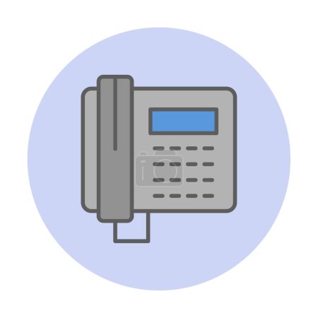 Illustration for Simple telephone icon, vector illustration - Royalty Free Image