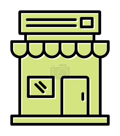 Illustration for Store simple icon vector illustration - Royalty Free Image